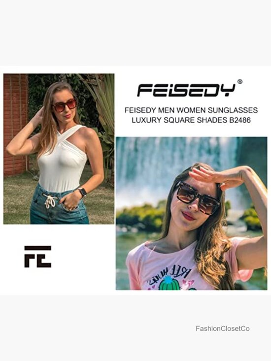 Vintage Square Sunglasses with UV400 Protection, Lightweight Plastic Frame main image 7